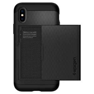 Чохол Spigen Crystal Wallet Black для iPhone X | XS - Фото 6