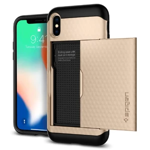 Чохол Spigen Crystal Wallet Champagne Gold для iPhone X | XS - Фото 2