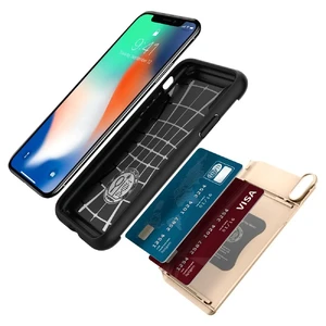 Чохол Spigen Crystal Wallet Champagne Gold для iPhone X | XS - Фото 4