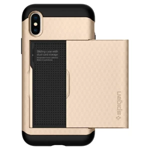 Чохол Spigen Crystal Wallet Champagne Gold для iPhone X | XS - Фото 6