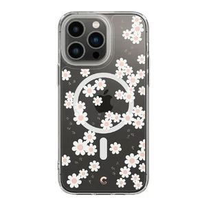 Прозрачный чехол Spigen Cyrill Cecile Mag MagSafe White Daisy для iPhone 14 Pro 8809811864960 - Фото 1