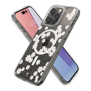 Прозрачный чехол Spigen Cyrill Cecile Mag MagSafe White Daisy для iPhone 14 Pro - Фото 2