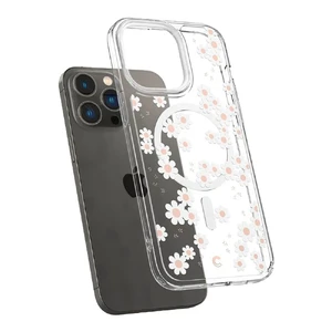 Прозрачный чехол Spigen Cyrill Cecile Mag MagSafe White Daisy для iPhone 14 Pro - Фото 5
