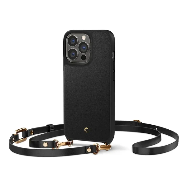 Чехол с ремешком Spigen Cyrill Classic Charm Black для iPhone 13 Pro Max