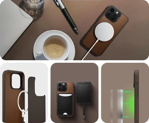 Коричневий чохол MagSafe Spigen Cyrill Kajuk для iPhone 16 Pro - Фото 14