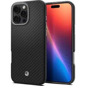 Чорно-срібний чохол Spigen Enzo Aramid Mag MagSafe для iPhone 16 Pro 8809971230636 - Фото 1
