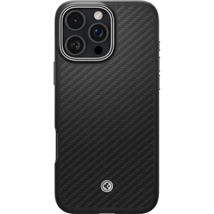 Чорно-срібний чохол Spigen Enzo Aramid Mag MagSafe для iPhone 16 Pro - Фото 3