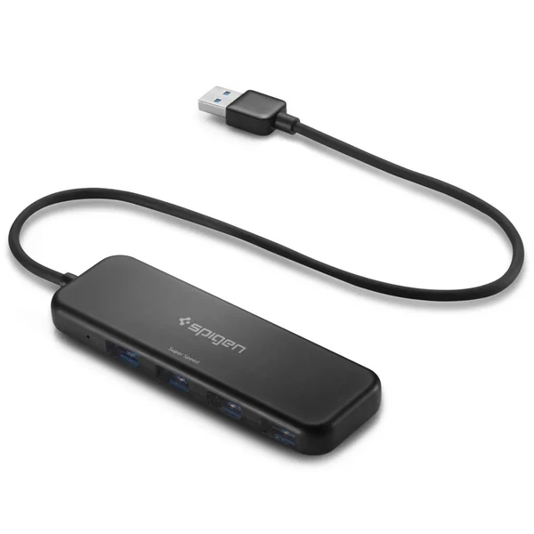 Ультратонкий 4-портовий концентратор Spigen Essential F101 USB 3.0 Hub у Рівному