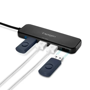 Ультратонкий 4-портовый концентратор Spigen Essential F101 USB 3.0 Hub - Фото 3