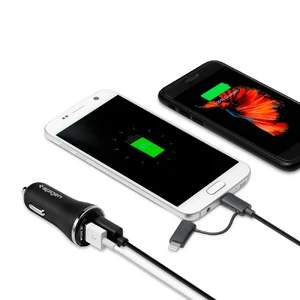 Автозарядка Spigen Dual Port USB Car Charger (4.8A) - Фото 9