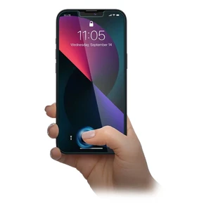 Захисне скло-антишпигун Spigen EZ FIT GLAS.tR Privacy для iPhone 13 mini (2 шт.) - Фото 4