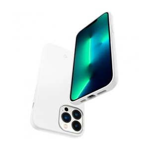 Силиконовый чехол-накладка Spigen Silicone Fit White для iPhone 13 Pro Max - Фото 4