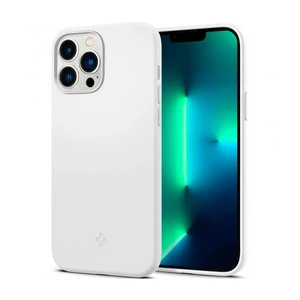 Силиконовый чехол-накладка Spigen Silicone Fit White для iPhone 13 Pro Max ACS03229 - Фото 1
