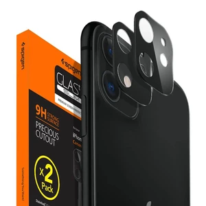 Защитное стекло на камеру Spigen Full Cover Camera Lens Screen Protector Black для iPhone 11 (2 шт.) - Фото 2