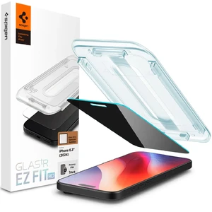Прозоре захисне скло з аплікатором Spigen Glas.tr Privacy EZ Fit для iPhone 16 Pro