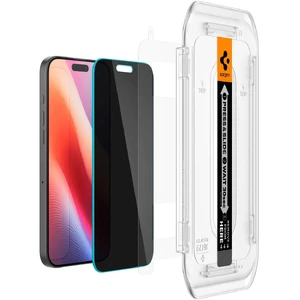 Прозоре захисне скло з аплікатором Spigen Glas.tr Privacy EZ Fit для iPhone 16 Pro - Фото 3