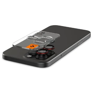 Чорно-червоне скло на камеру Spigen Glas.tR Ez Fit Optik Pro для iPhone 16 Pro Max - Фото 3
