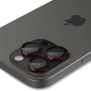 Чорно-червоне скло на камеру Spigen Glas.tR Ez Fit Optik Pro для iPhone 16 Pro Max - Фото 5