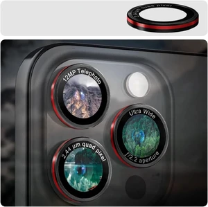 Чорно-червоне скло на камеру Spigen Glas.tR Ez Fit Optik Pro для iPhone 16 Pro Max - Фото 7