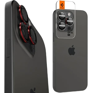 Чорно-червоне скло на камеру Spigen Glas.tR Ez Fit Optik Pro для iPhone 16 Pro Max - Фото 11