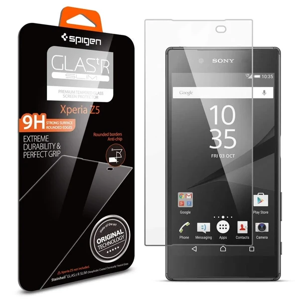 Защитное стекло Spigen GLAS.tR SLIM для Sony Xperia Z5
