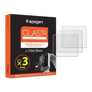 Защитное стекло Spigen GLAS.tR SLIM для часов Fitbit Blaze (3 стекла) - Фото 3