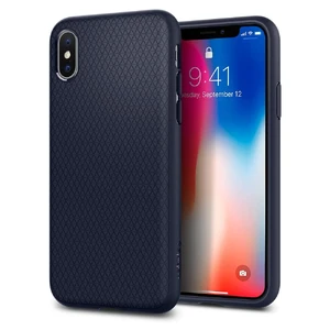 Чехол Spigen Liquid Air Midnight Blue для iPhone X | XS 057CS22124 - Фото 1