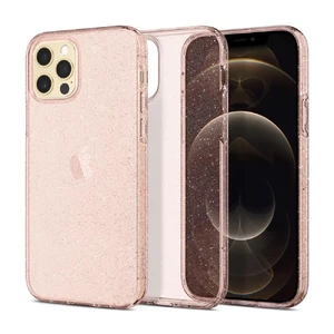 Силиконовый чехол Spigen Liquid Crystal Glitter Rose Quartz для iPhone 12 | 12 Pro - Фото 2