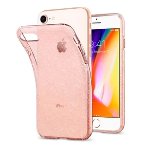 Чохол Spigen Liquid Crystal Glitter Rose Quartz для iPhone SE 3 | SE 2 | 8 | 7 - Фото 5