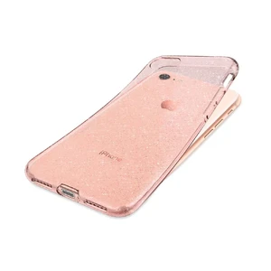 Чохол Spigen Liquid Crystal Glitter Rose Quartz для iPhone SE 3 | SE 2 | 8 | 7 - Фото 7