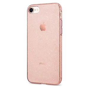 Чохол Spigen Liquid Crystal Glitter Rose Quartz для iPhone SE 3 | SE 2 | 8 | 7 - Фото 2