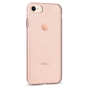 Чохол Spigen Liquid Crystal Glitter Rose Quartz для iPhone SE 3 | SE 2 | 8 | 7 - Фото 4