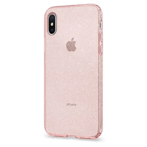 Чехол Spigen Liquid Crystal Glitter Rose Quartz для iPhone X | XS 057CS22654 - Фото 1