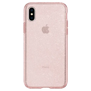 Чехол Spigen Liquid Crystal Glitter Rose Quartz для iPhone X | XS - Фото 5