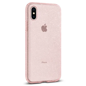 Чехол Spigen Liquid Crystal Glitter Rose Quartz для iPhone X | XS - Фото 6