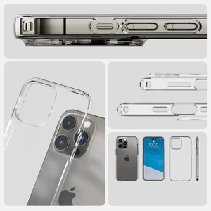 Силіконовий чохол Spigen Liquid Crystal для iPhone 14 Pro Clear - Фото 12