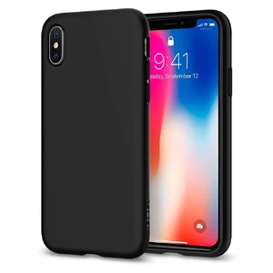 Чехол Spigen Liquid Crystal Matte Black для iPhone X | XS - Фото 2
