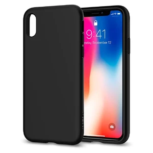 Чехол Spigen Liquid Crystal Matte Black для iPhone X | XS - Фото 3