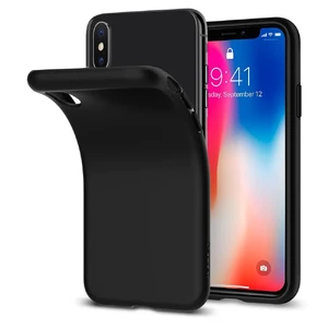 Чехол Spigen Liquid Crystal Matte Black для iPhone X | XS - Фото 4