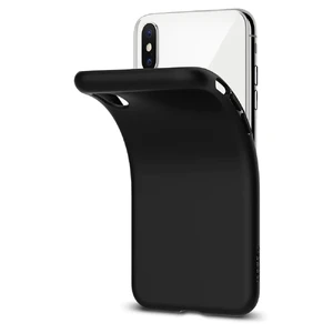 Чехол Spigen Liquid Crystal Matte Black для iPhone X | XS - Фото 7