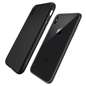 Чехол Spigen Liquid Crystal Matte Black для iPhone X | XS - Фото 8