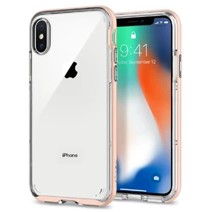 Чохол Spigen Neo Hybrid Crystal Blush Gold для iPhone X | XS 057CS22173 - Фото 1
