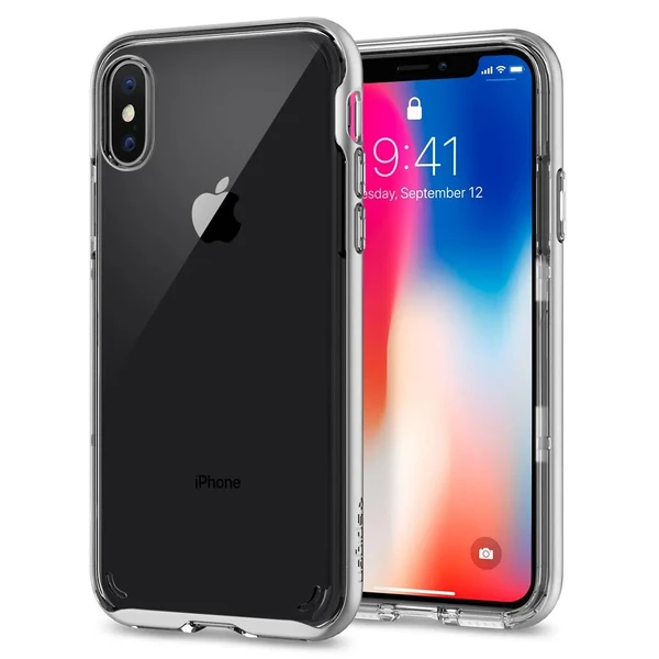 Чехол Spigen Neo Hybrid Crystal Satin Silver для iPhone X | XS в Виннице