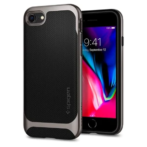 Чохол Spigen Neo Hybrid Herringbone Gunmetal для iPhone SE 3 | SE 2 | 8 | 7 054CS22197 - Фото 1