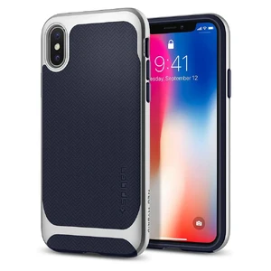 Чехол Spigen Neo Hybrid Satin Silver для iPhone X | XS - Фото 2