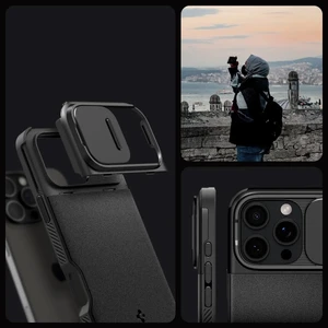 Чорний чохол Spigen Optik Armor Mag MagSafe для iPhone 16 Pro - Фото 9