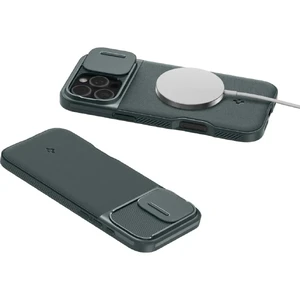 Зелений захисний чохол Spigen Optik Armor Mag для iPhone 16 Pro Max - Фото 3