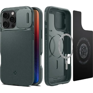 Зелений захисний чохол Spigen Optik Armor Mag для iPhone 16 Pro Max - Фото 9