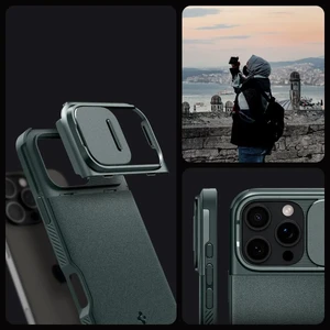Зелений захисний чохол Spigen Optik Armor Mag для iPhone 16 Pro Max - Фото 14