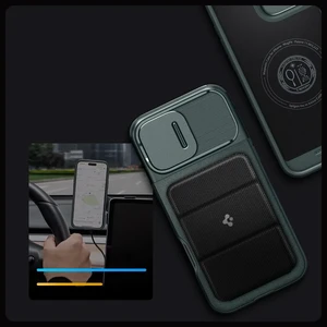 Зелений захисний чохол Spigen Optik Armor Mag для iPhone 16 Pro Max - Фото 15
